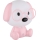 Globo 21761P - Luz nocturna infantil LED recargable y regulable PUPPY 1 W/5 V 500 mAh rosa